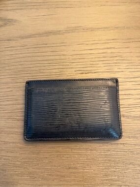 Louis Vuitton Leather Card Holder - Black